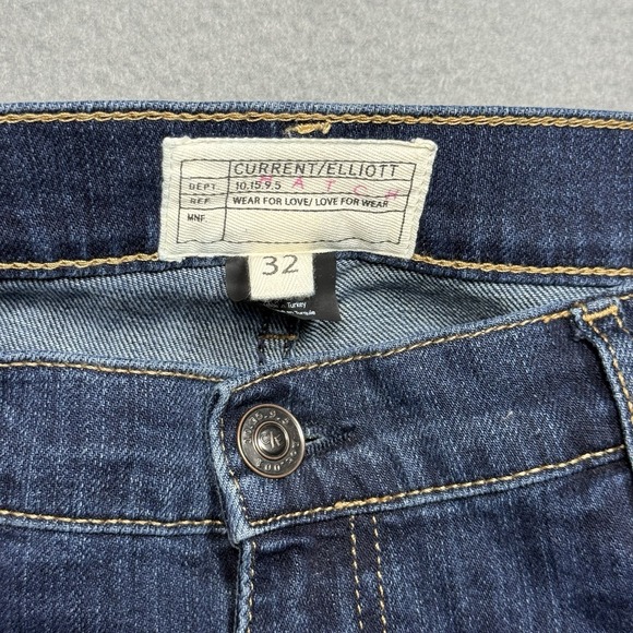 Current/Elliot Jeans Womens 32x28 HATCH Slim Straight Stretch Highrise - Picture 2 of 9